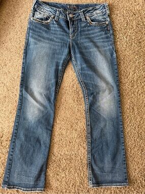 Silver Jeans Women's Medium Blue Straight-Leg Jeans